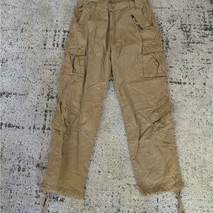 L Tan Cargo Pants